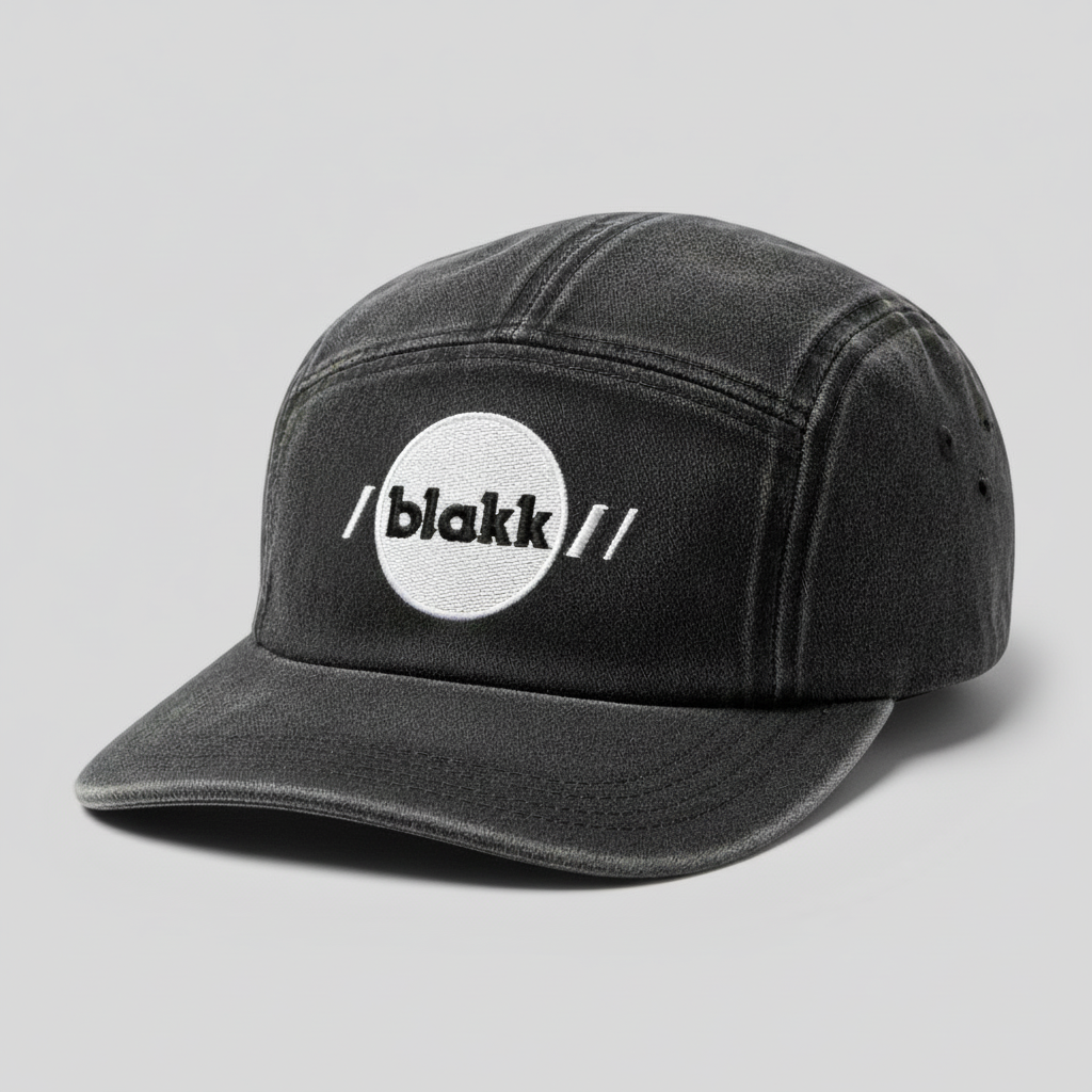 Blakk, «Arbeid/skulke» Caps • Vasket Svart Denim Caps • Kjøp deg Blakk!🖤